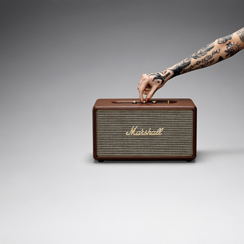 Marshall马歇尔Stanmore Bluetooth马歇尔马勺摇滚重低音无线蓝牙音箱 蓝牙4.0 棕色