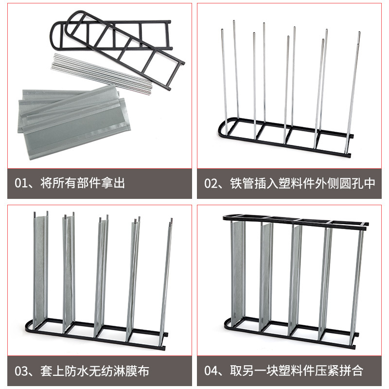 四方达多层鞋架简易家用经济型防尘组装宿舍寝室小鞋架子收纳布鞋柜布艺