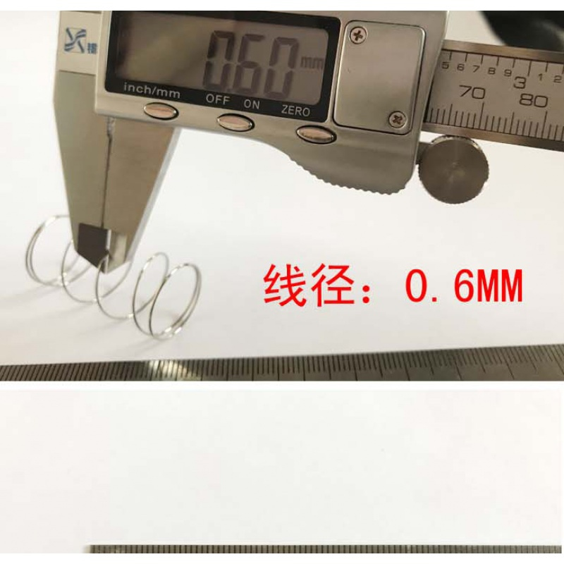 抽水马桶按钮弹簧 304不锈钢 回位弹簧 坐便器配件压簧 支持定做