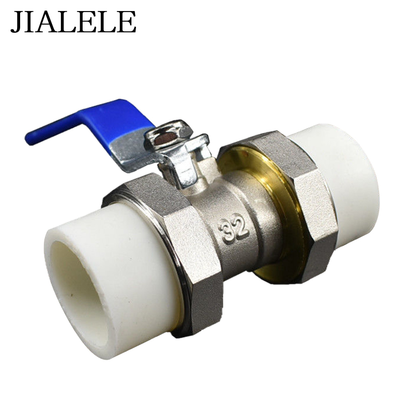 JIALELE PPR双头活接铜球 个高清大图