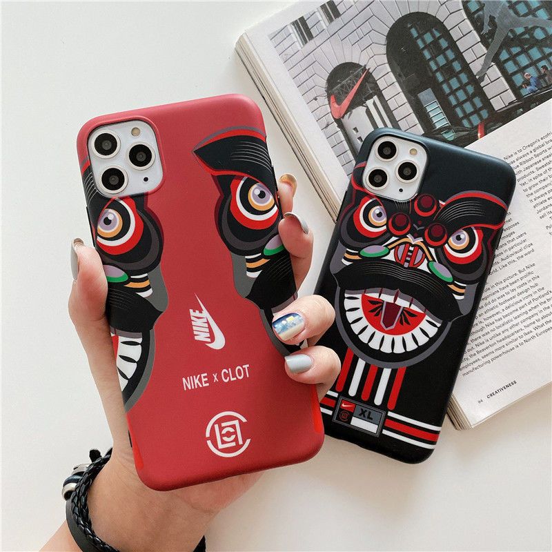 中国风陈冠希clot舞狮iphone11pro手机壳78plus苹果xs潮牌xr软壳武狮