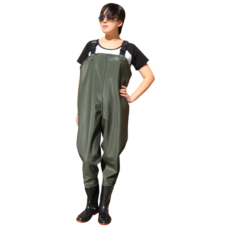 下水裤半身防水衣雨裤带雨鞋叉裤闪电客抓鱼全身男连体超轻水库水鞋