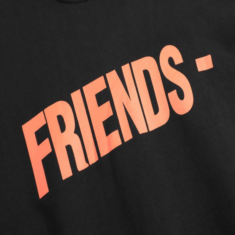 vlone时尚潮流短袖t恤大v男宽松版百搭情侣款