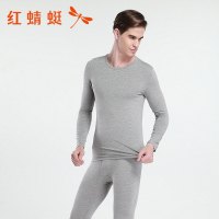 红蜻蜓(RED DRAGONFLY)男款保暖内衣热销薄款圆领男士保暖内衣套装男士莫代尔贴身保暖内衣男士打底秋衣秋裤