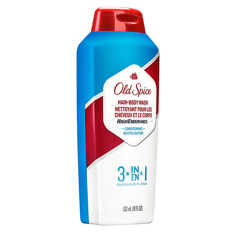 欧仕派(OLD SPICE)三合一洗发润发沐浴露532ml 宝洁出品