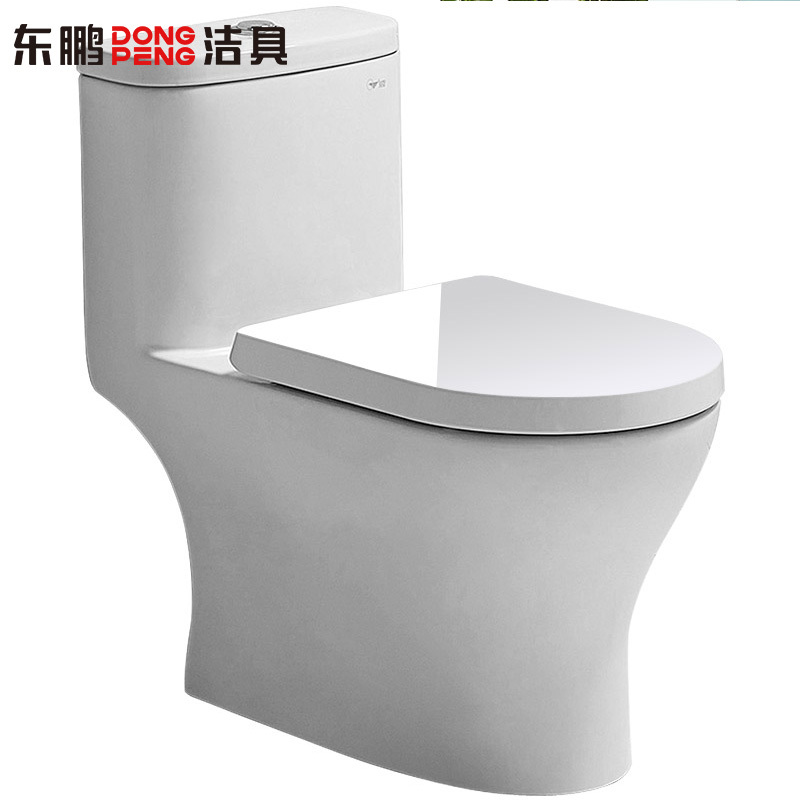 东鹏洁具卫浴 抽水马桶家用坐便器喷射虹吸式节水座厕座便器卫生间