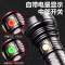 黑蝎超强光手电筒超亮远射长续航LED充电氙气灯10000户外抓知了猴手灯 [猛禽M5强光手电筒]单电套餐