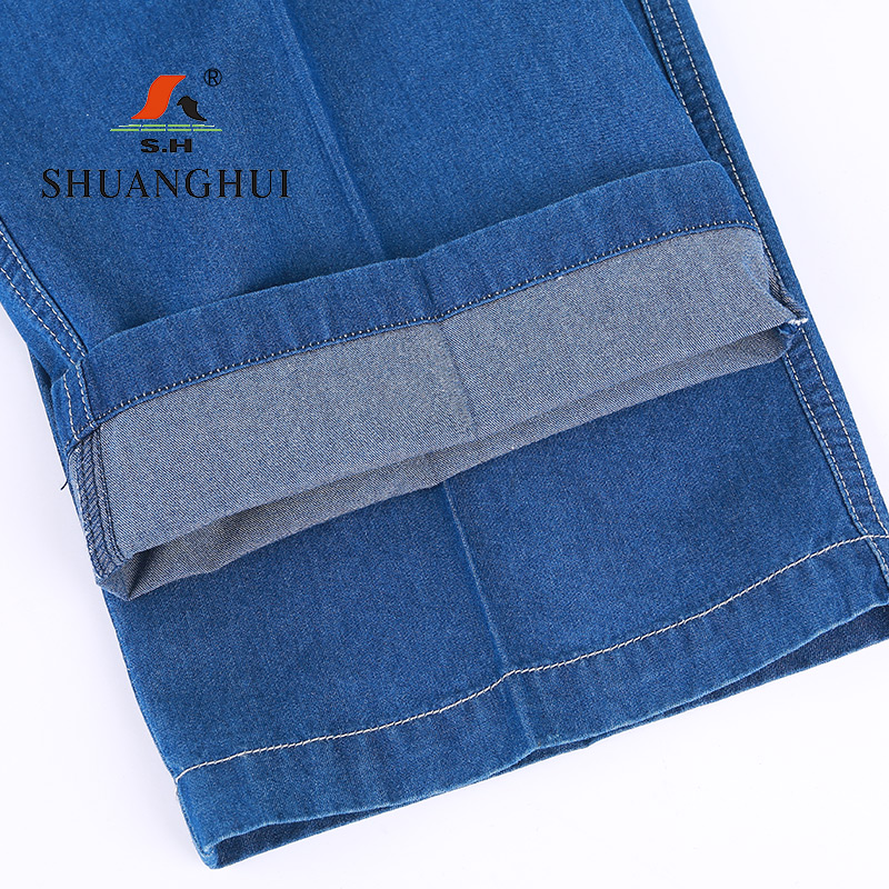 双惠男女款夏季标志工作服SHW-68,全棉牛仔,155-195(套)高清大图