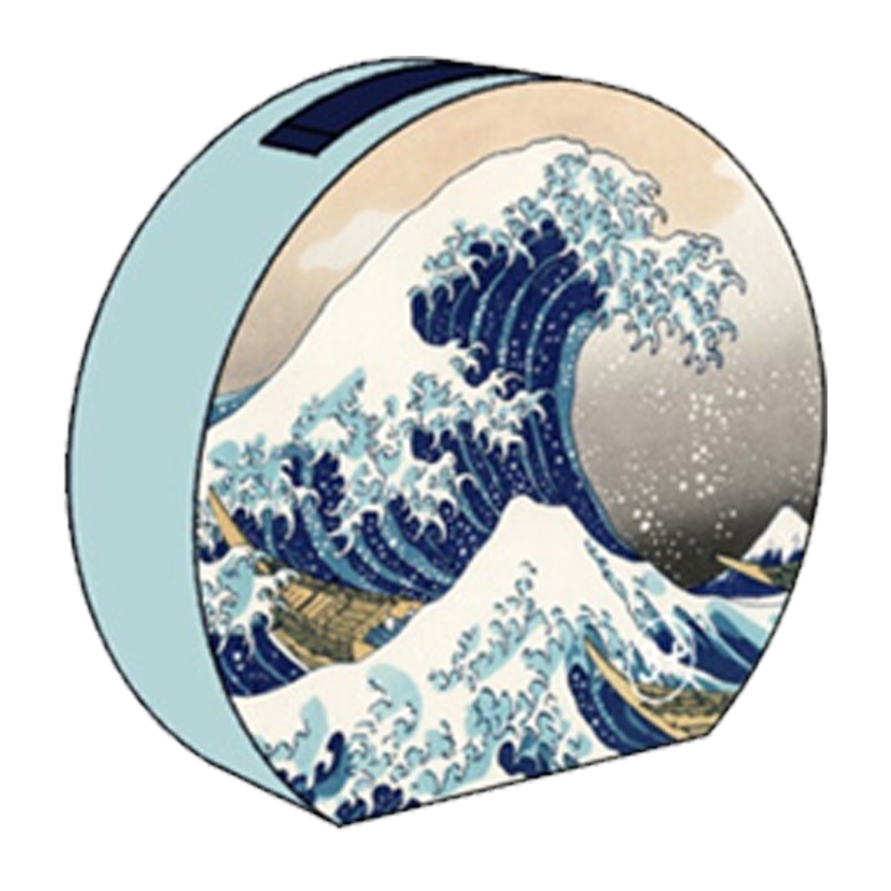 玩拼图赏名画 葛饰北斋 神奈川冲浪里 内含 神奈川冲浪里 48片 一幅拼图一张8开大海报 葛饰北斋小传一册 附音频 图片 高清实拍大图 苏宁易购