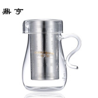 鼎亨加厚玻璃泡茶壶花茶壶三十六计不锈钢内胆过滤冲茶器茶具包邮