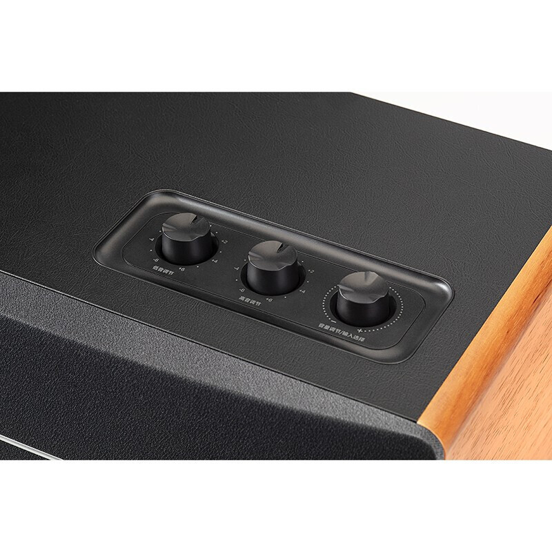 漫步者(EDIFIER) D12 2.0声道 一体式桌面立体声音响音箱 木质多媒体音响 电脑音箱高清大图