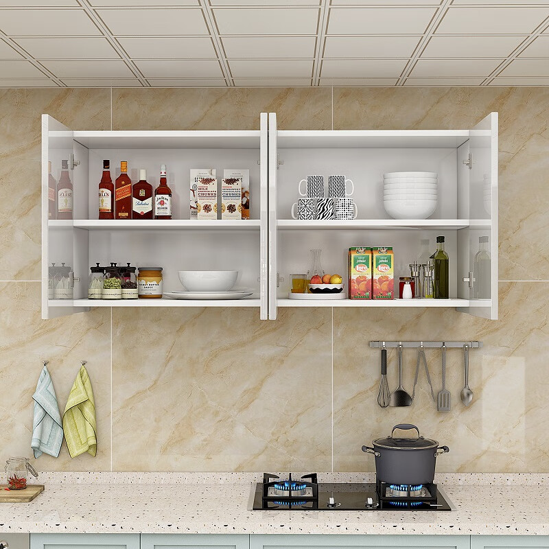 质凡厨房吊柜墙壁柜挂墙式顶柜 4100*500*700mm含安装高清大图