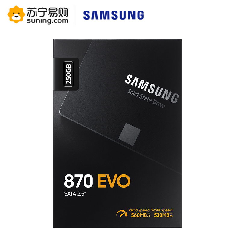 三星(SAMSUNG) 870 EVO 250g固态硬盘sata3.0接口 2.5“台式组装机笔记本电脑ssd固态硬盘(MZ-77E250B/CN)高清大图