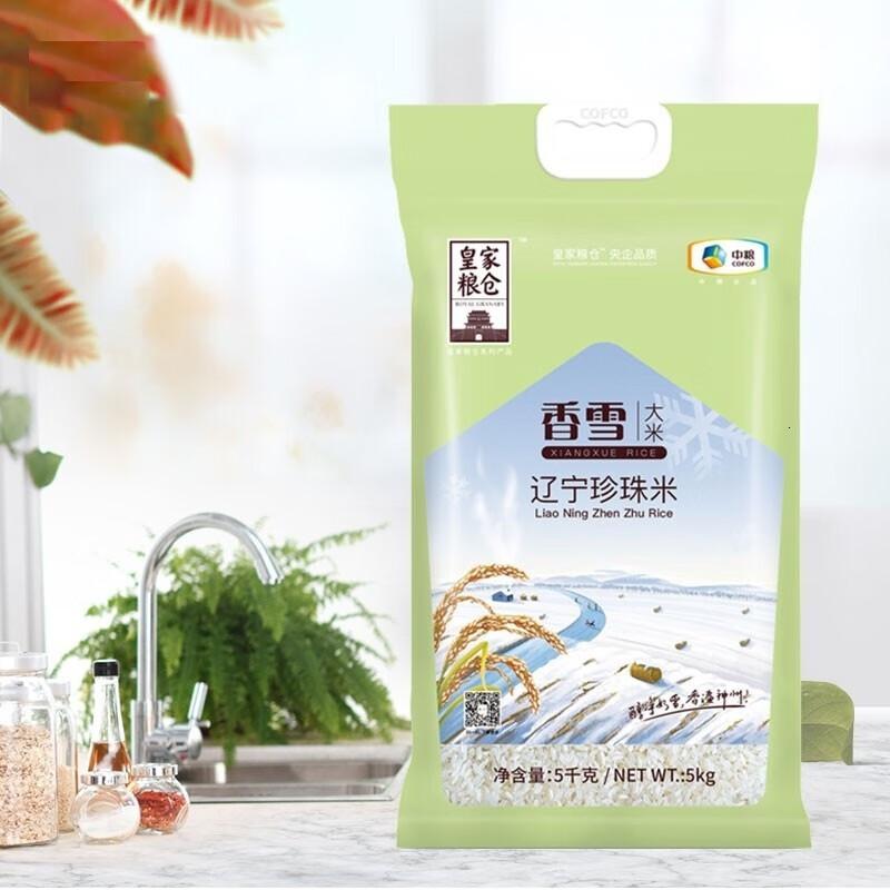 福临中粮皇家粮仓香雪辽宁珍珠米秋田小町米精选东北大米香雪辽宁珍珠米5kg高清大图
