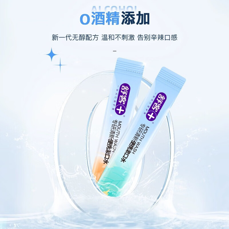 舒客 专研清新便携漱口水(活力西柚+元气薄荷) 12ml×20高清大图