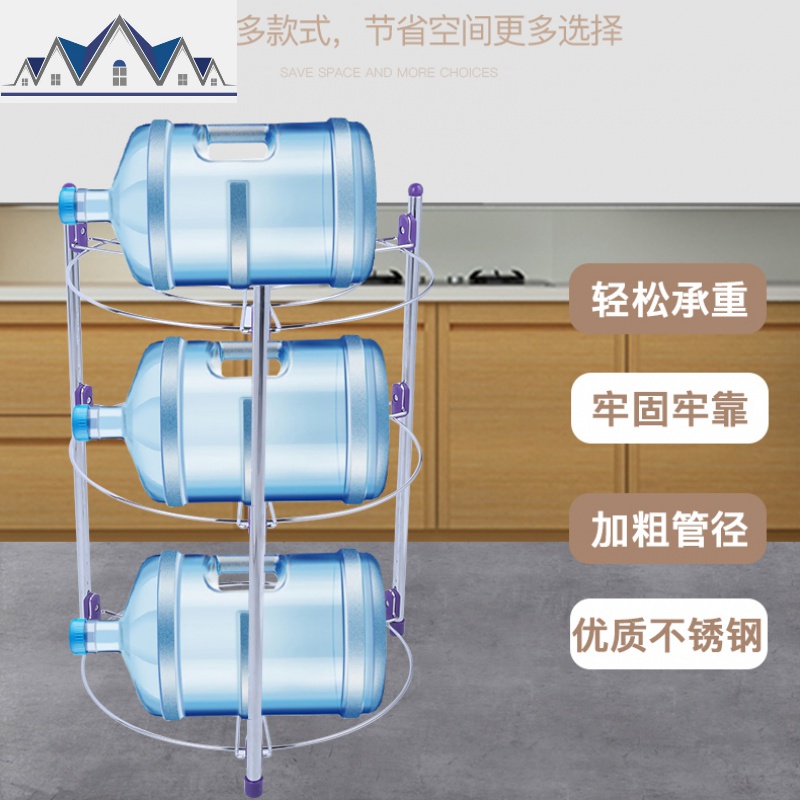 不锈钢厨房置物架落地多层三角收纳锅架转角架家用微波炉放锅架子 三维工匠高清大图