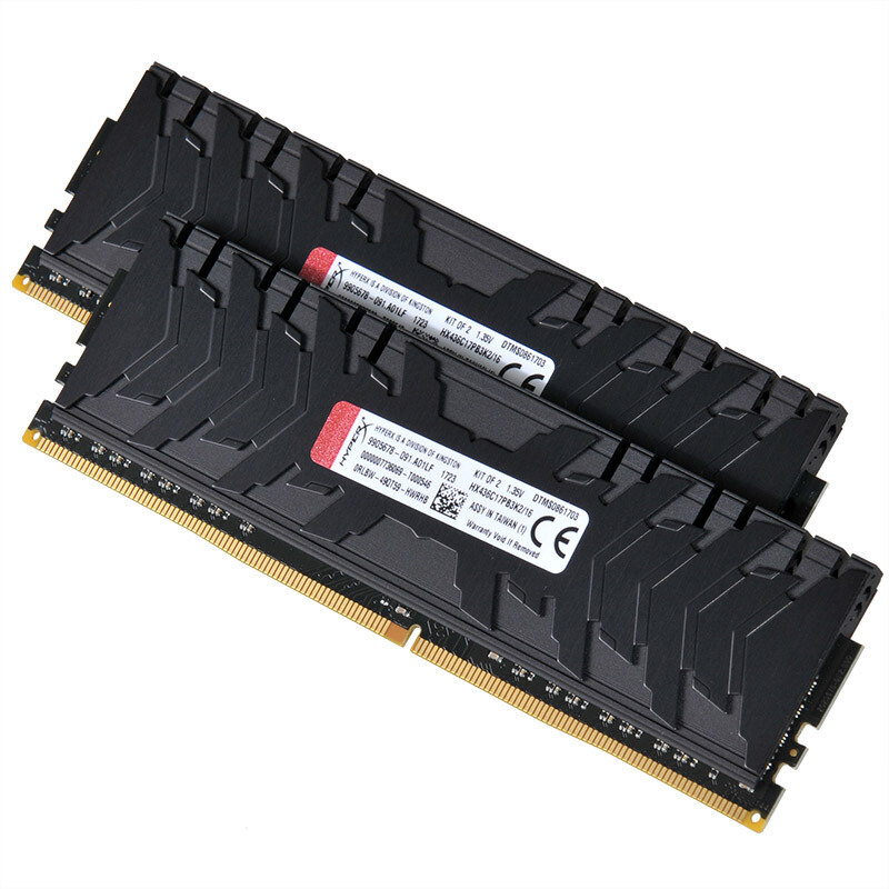 金士顿(Kingston) DDR4 3600 16GB(8G×2)套装 台式机内存 骇客神条 Predator掠食者系