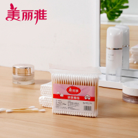 美丽雅 袋装棉签100支*10包 双头脱脂棉一次性掏耳朵清洁棉棒