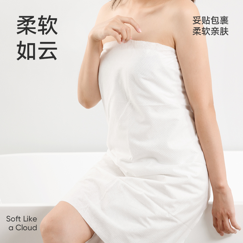 洁玉(Jeyu) 一次性加厚一次性浴巾 DSJ19-7S+5 70*140cm *5包(单位:包)高清大图