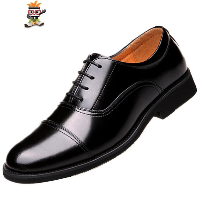 三接头皮鞋男07士官军官校尉制式军装鞋保安商务正装男鞋 闪潮