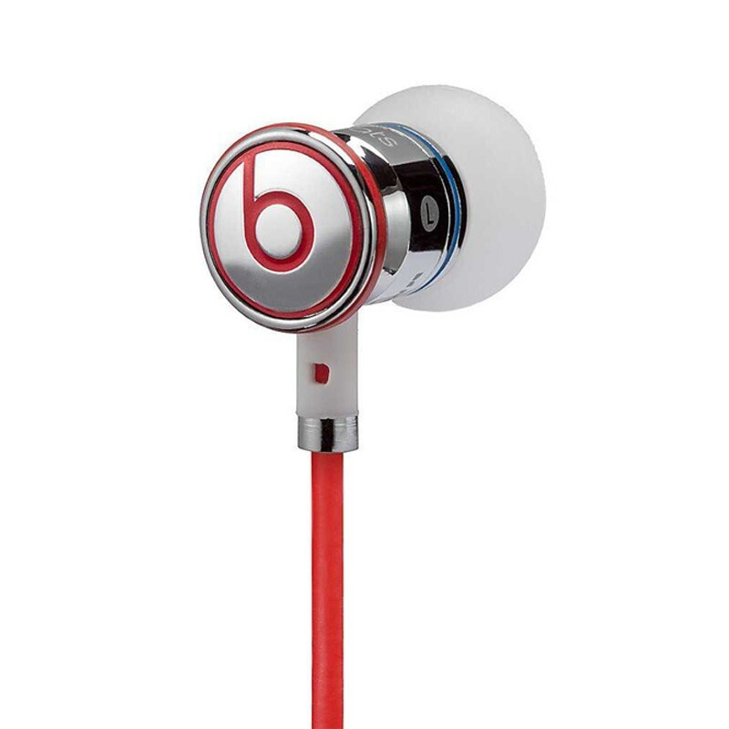 [二手99新]Beats有线耳机 手机、音乐入耳式耳机 面条3.5毫米带麦耳机 原装 限购 ibeats 红色