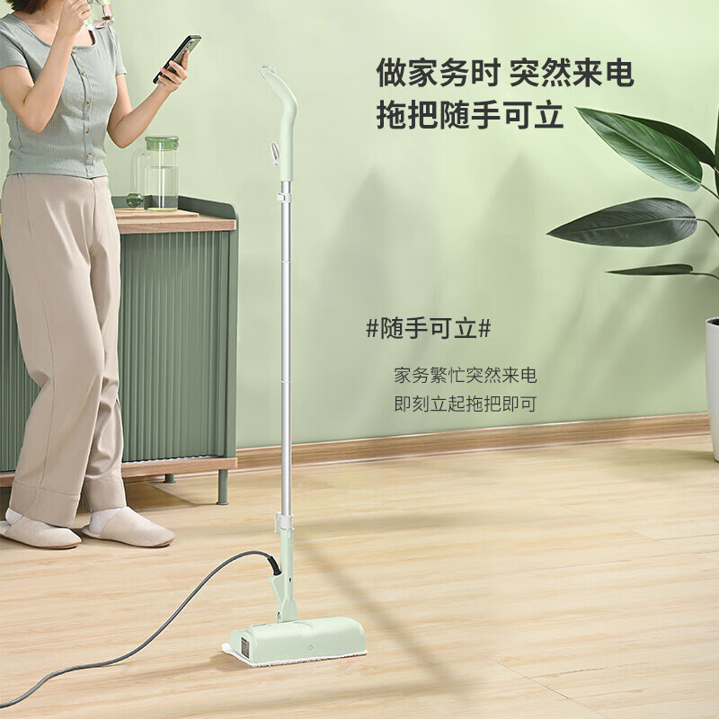 利仁蒸汽拖把家用电动手持清洁机非无线懒人拖地ZTB-W809高清大图