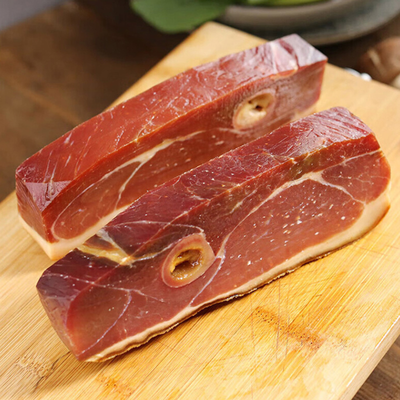 金字腊味礼盒968g香肠腊肉火腿块土香肠四件套咸鲜风味弹润不柴高清大图