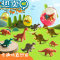 绿彩虹光恐龙橡皮擦学生专用萌宠小恐龙造型儿童文具用品小学生创意学习用品卡通橡皮恐龙小号网红橡皮擦幼儿园 10个恐龙蛋-7