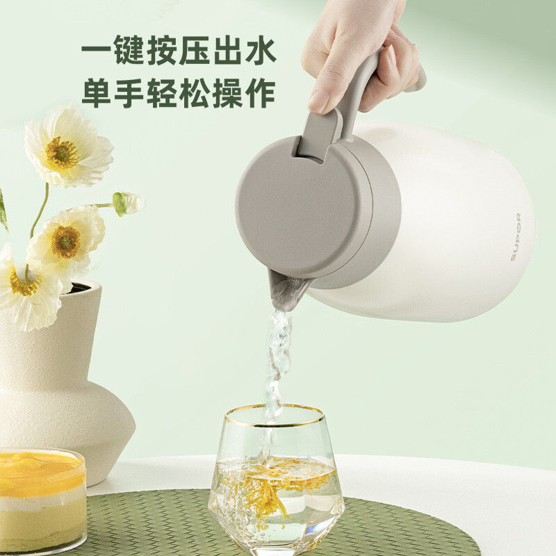 苏泊尔SUPOR不锈钢保温杯大容量便携防漏健康双层真空设计长效保温保冷高清大图