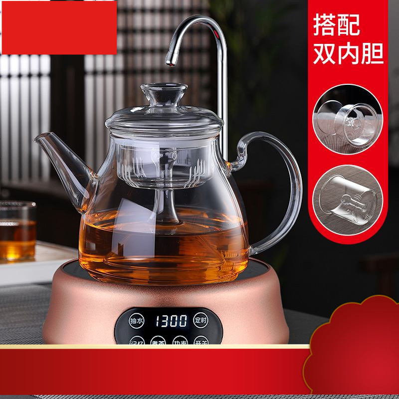 玻璃煮茶壶套装家用烧水壶电陶炉全自动上水泡白茶煮茶器专用