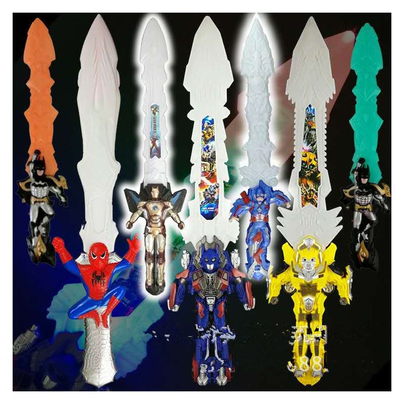 星球大战光剑儿童激光剑玩具闪光棒发光十字伸缩男孩武器刀剑玩具|黄蜂剑