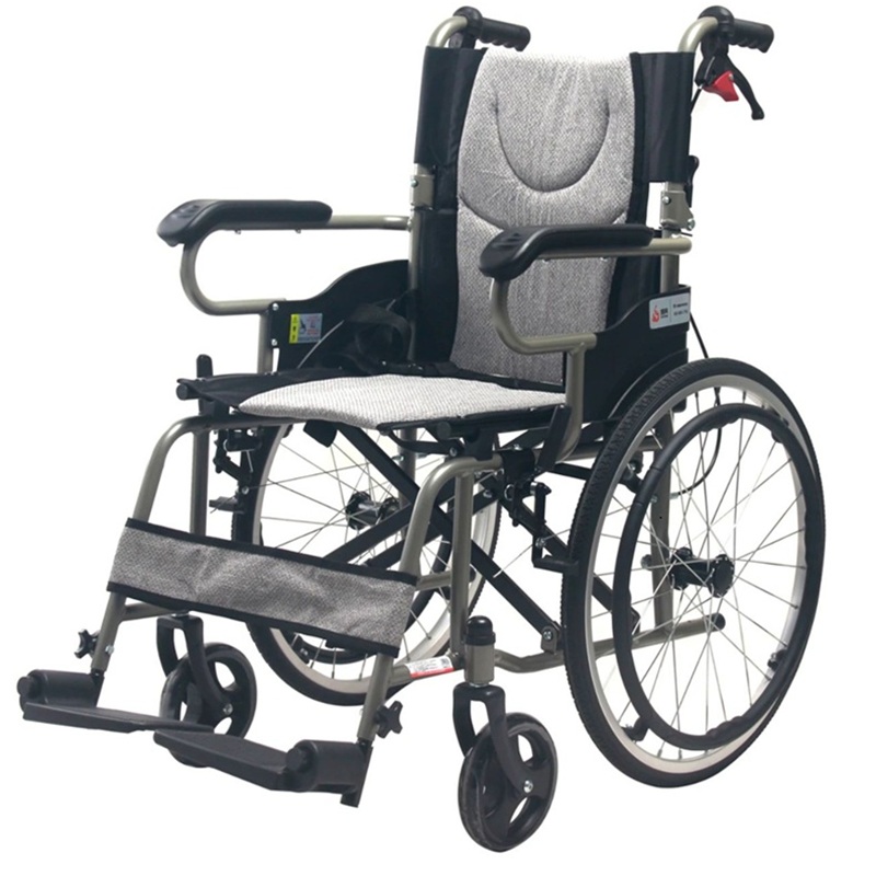 鳯凰 手动轮椅车 PHWOO1A 钢制带折背安全带高清大图