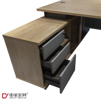 东业家具 K-5003 时尚单人位职员办公桌 带副柜