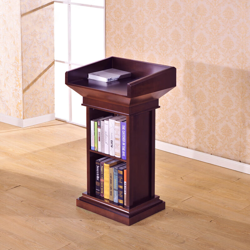 鹰嘴龙松木会议台桌演讲台会议室发言台1160*770*500MM高清大图