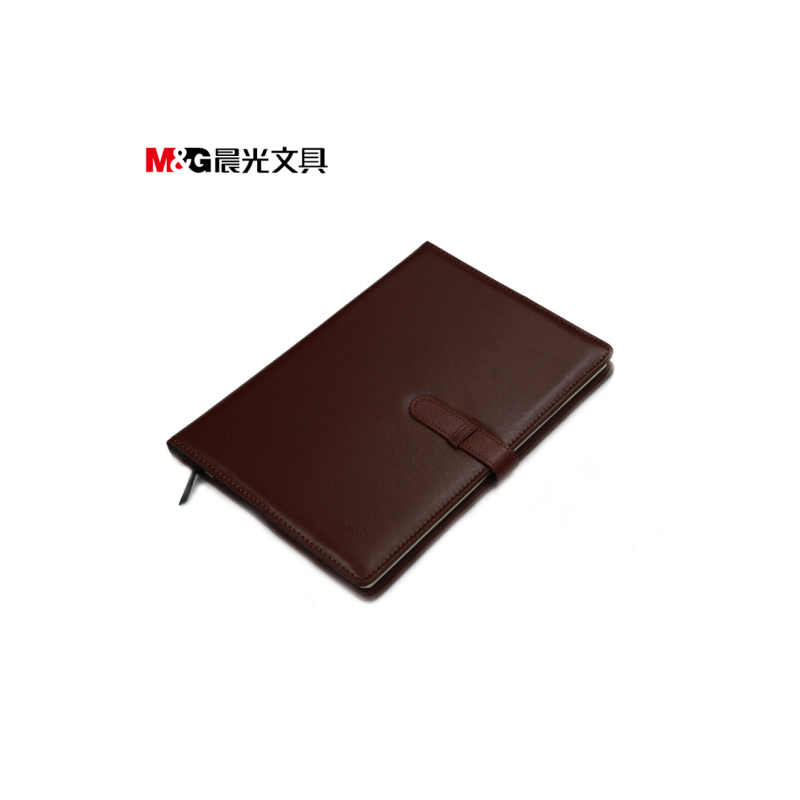 晨光(M&G) 皮革胶套本 APY4G381 A5 酒红色 100页/本 APY4G381
