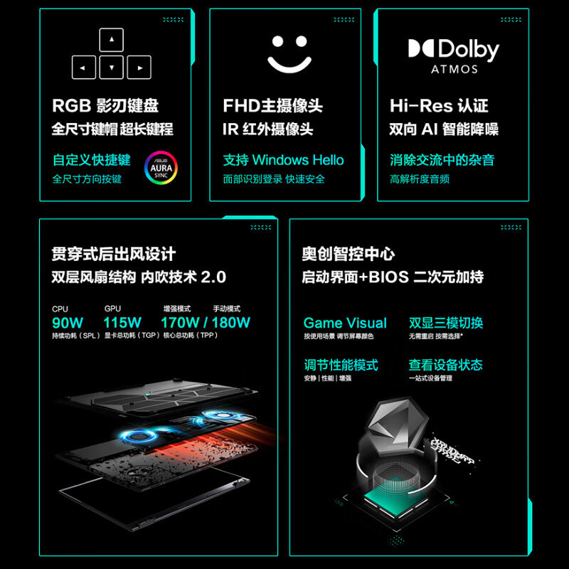华硕(ASUS)天选6 Pro 酷睿版 Ultra 7 16英寸游戏本笔记本电脑(U7-255HX 16G内存 1T固态 RTX5070-8G独显 2.5K)日灼灰