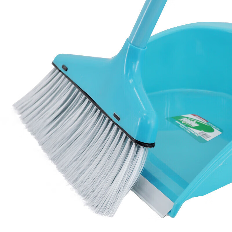 兰诗 LAUTEE 塑料扫把套装 WYQ0508 扫把 27cm*76cm 簸箕 25.5cm*76cm高清大图