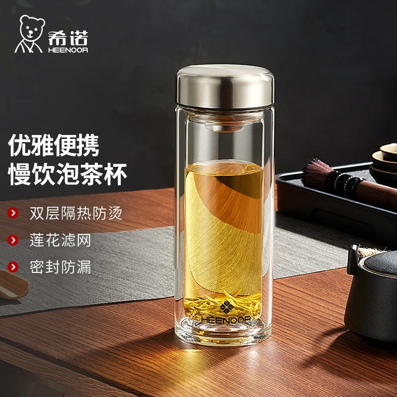 希诺(HEENOOR)双层玻璃杯精品290ml-N-6566高清大图