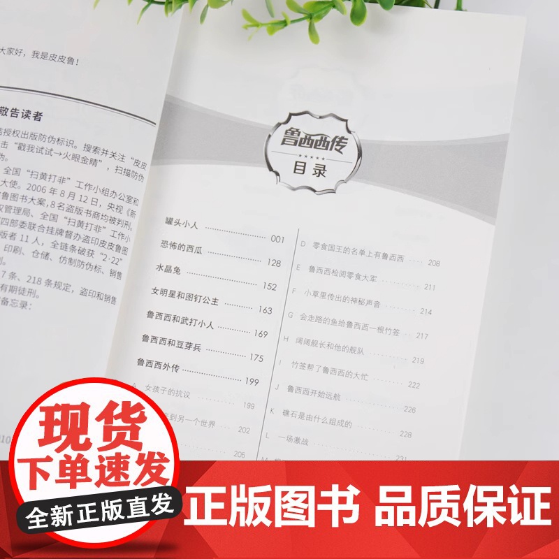 鲁西西传 童话大王郑渊洁四大名传系列 鲁西西的故事 6-12岁儿童文学课外图书小学生课外读物童话故事书 正版书籍高清大图