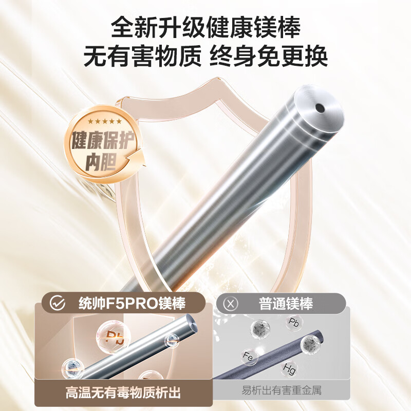 统帅(Leader)海尔出品电热水器60L容量 3300W变频速热 一级能效 REC6003HD-F5PRO白U1高清大图