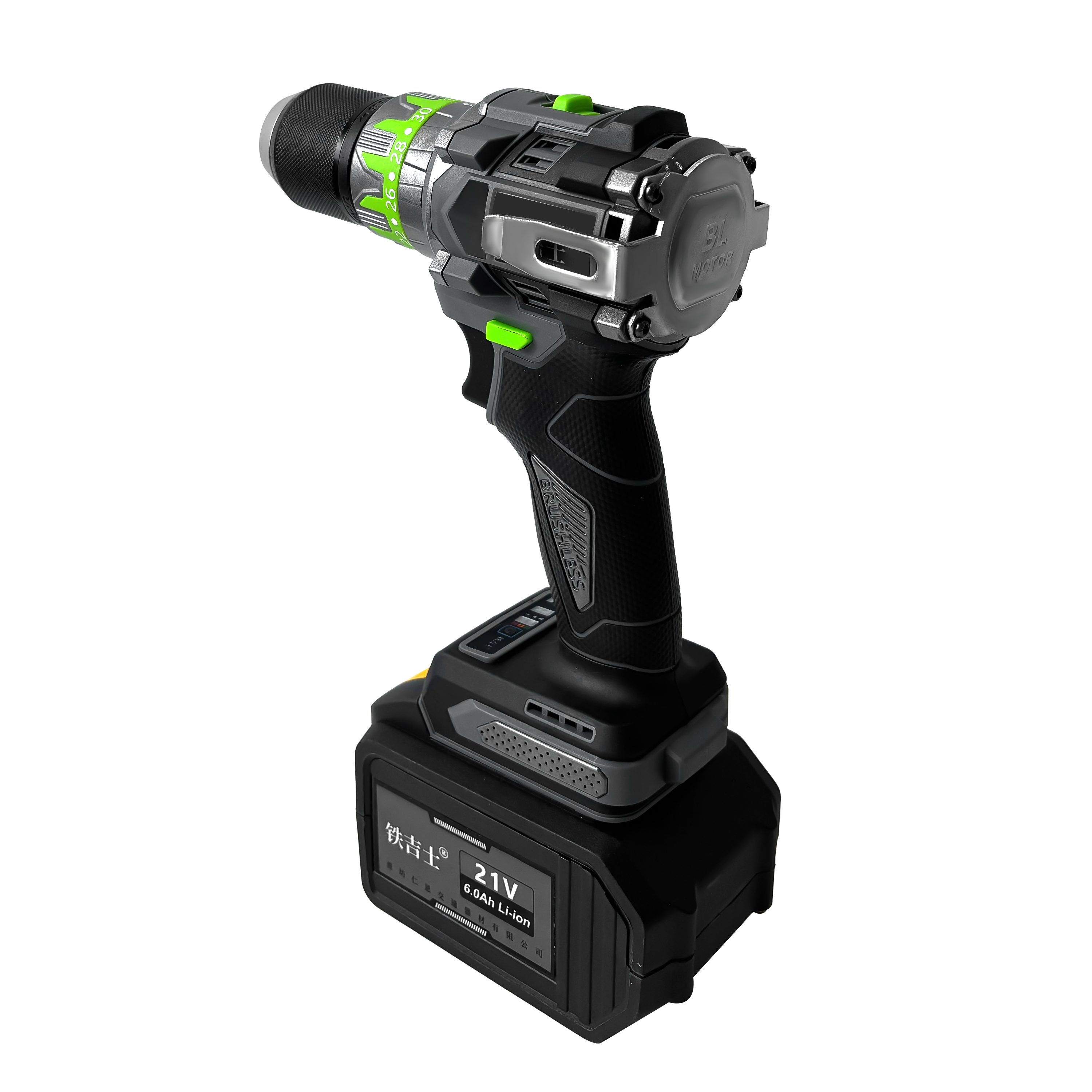 铁吉士 无刷冲击钻 电动螺丝刀 两电一充 套高清大图