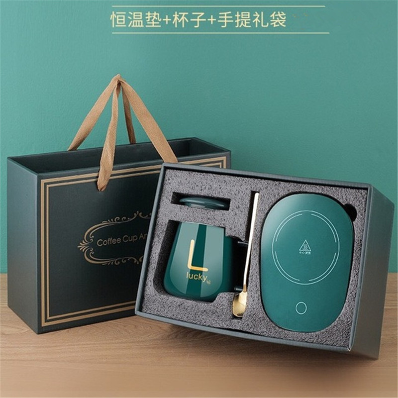创意暖暖55度恒温陶瓷杯礼盒装