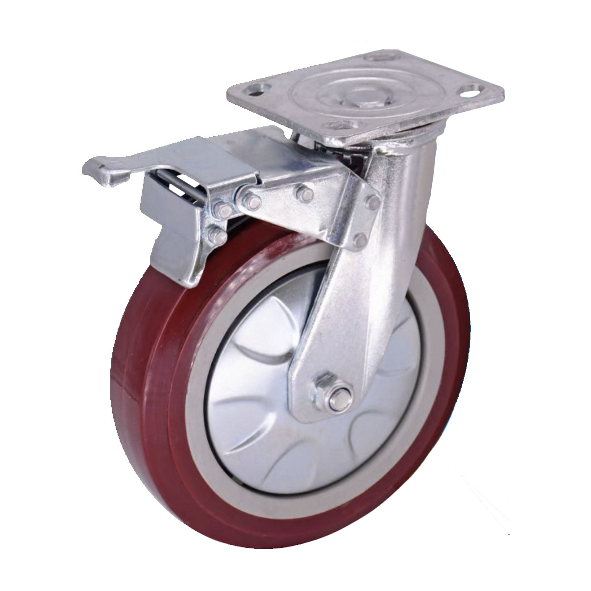 春昆阳岚 聚氨酯万向轮带刹 4寸 个高清大图