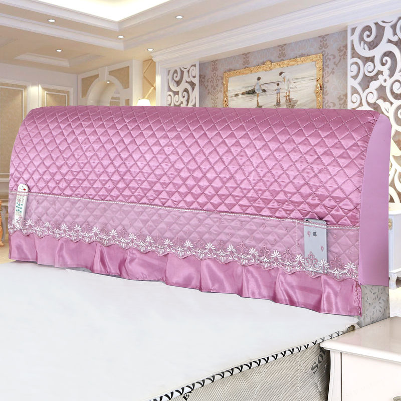 软包床头罩套全包防尘罩弧形少女心1.5米1.8米布艺公主风ins.