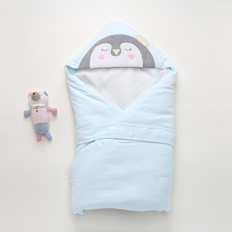 俩个宝宝婴儿抱被新生儿包被春秋冬季初生宝宝用品加厚被子产房包巾