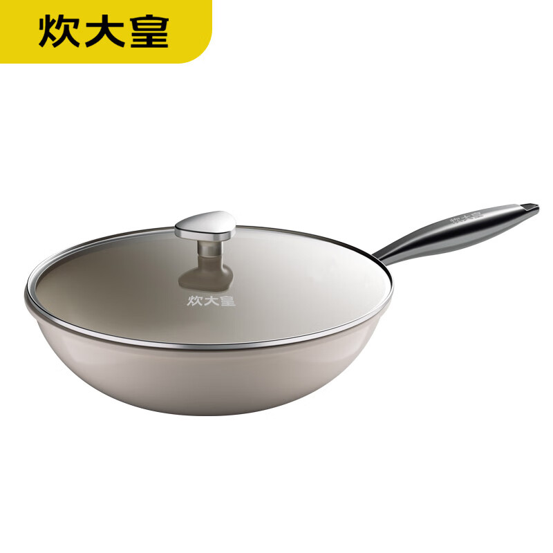 炊大皇(COOKER KING) 白玉陶瓷炒锅CG32BY高清大图