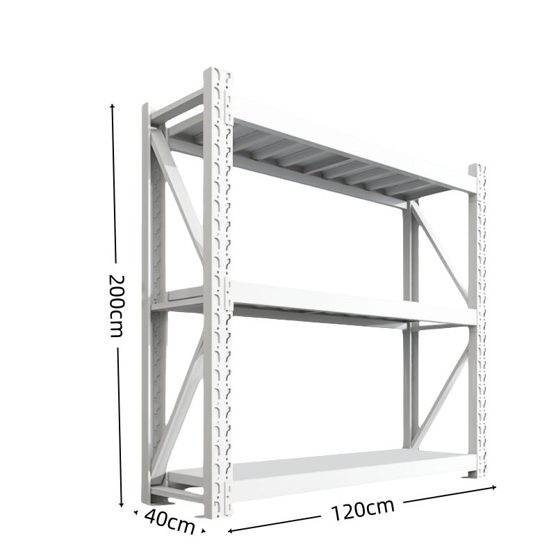 凡尔尚三层货架储物架 仓库货物架1200*400*2000mm承重200kg组