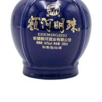新疆额河明珠蓝钻纯粮食白酒国产固态发酵浓香送礼高档单瓶500ml 42度