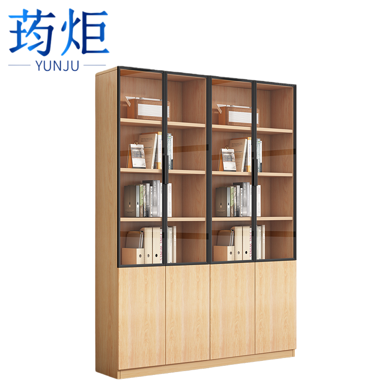 荺炬 书柜 140cm四门四柜 个