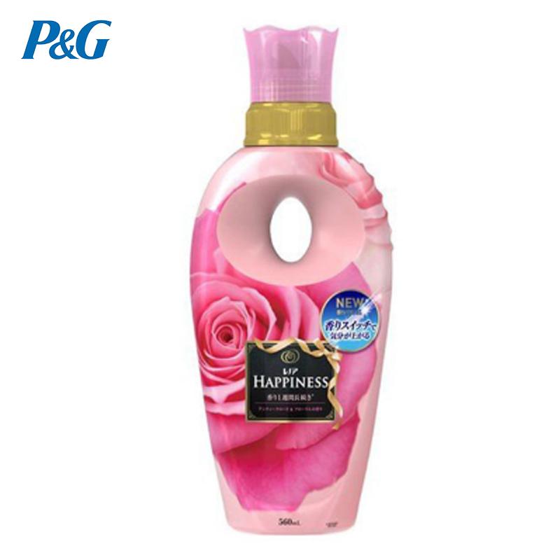 [淡雅玫瑰香]宝洁(Procter&Gamble) HAPPINESS衣物柔顺剂 560ML淡雅玫瑰